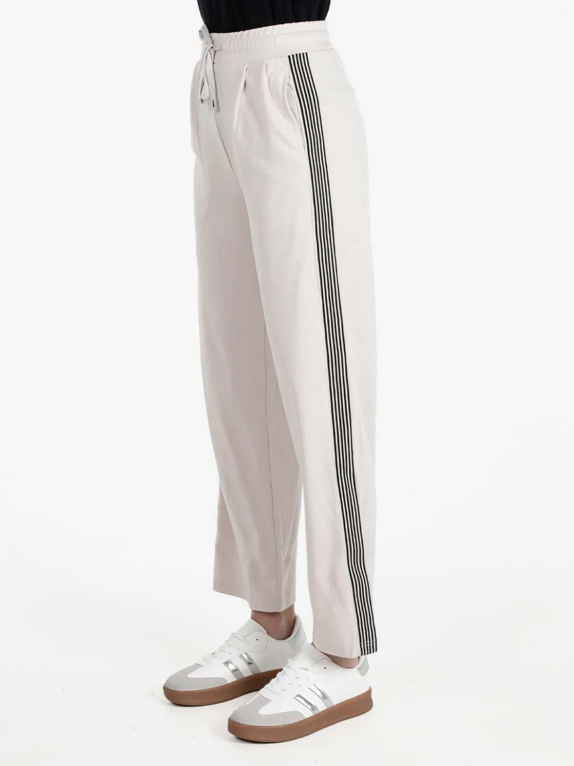 Wit Girl Pantaloni donna con coulisse e strisce laterali