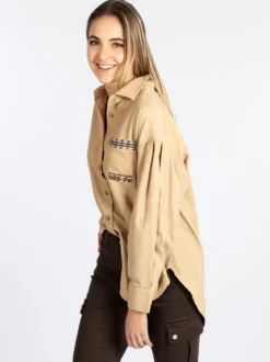 Wiya Camicia donna oversize con taschino