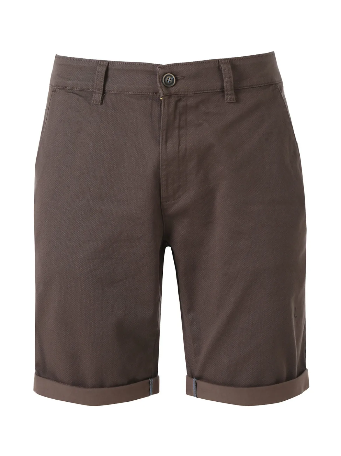 X-Cape Bermuda da uomo in cotone con stampa micro texture - taupe