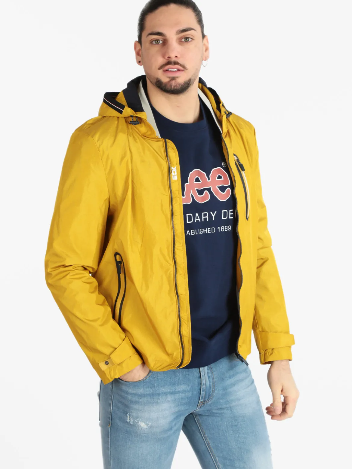 X-Cape BLACKJACK Giacca a vento leggera da uomo con cappuccio