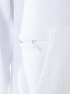X-Cape Felpa da uomo in cotone con cappuccio - bianco