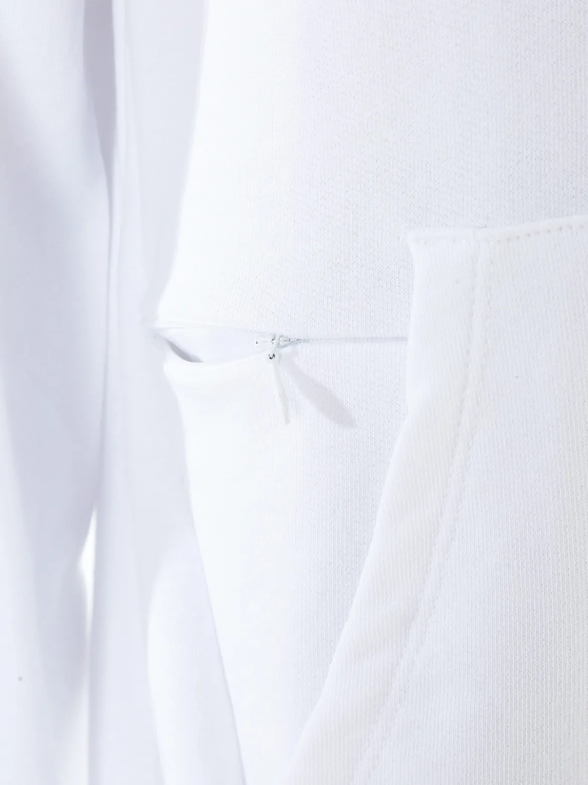 X-Cape Felpa da uomo in cotone con cappuccio - bianco