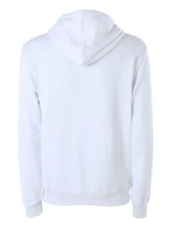 X-Cape Felpa da uomo in cotone con cappuccio - bianco