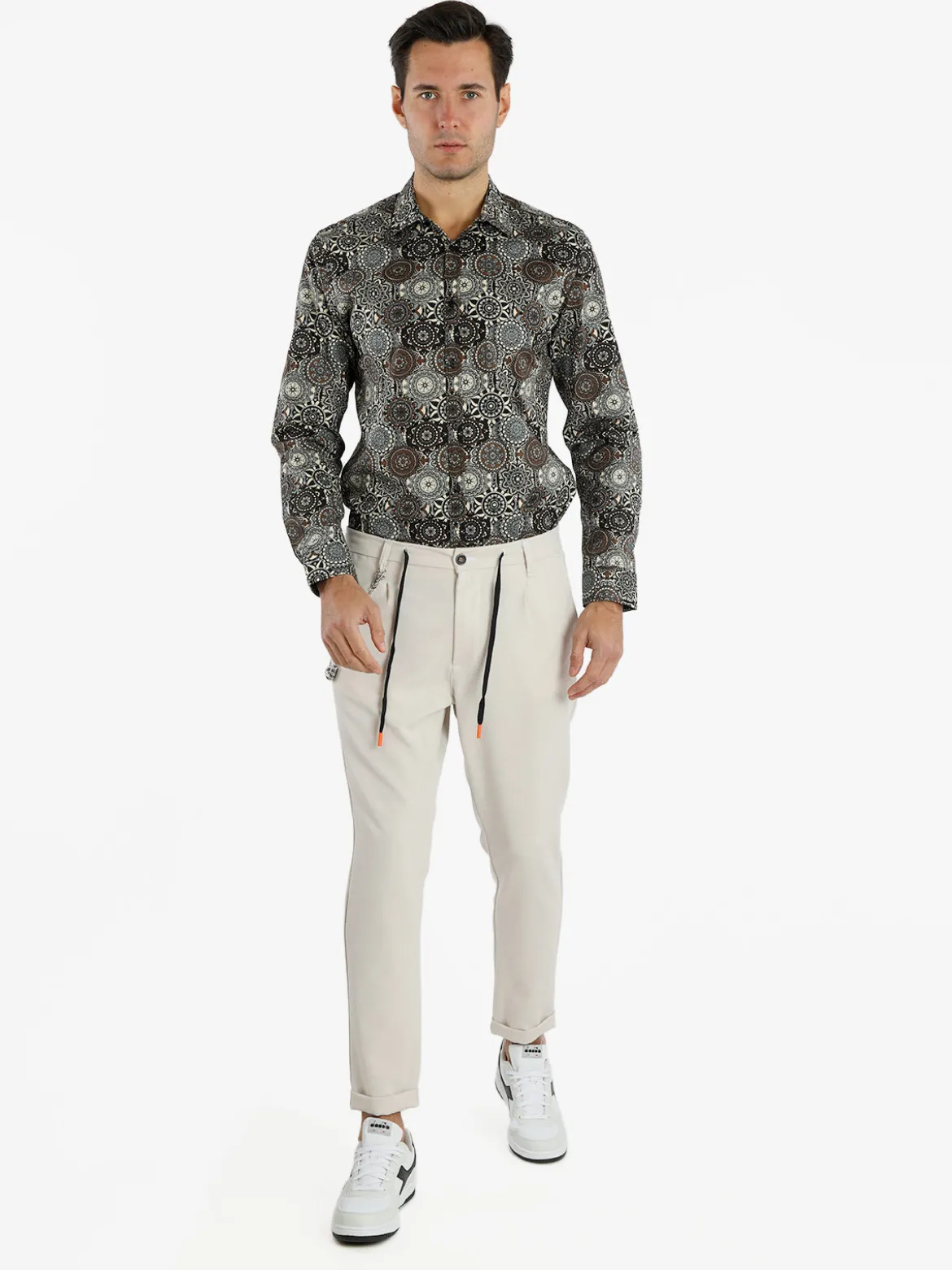 X-Cape Pantaloni casual da uomo con catena