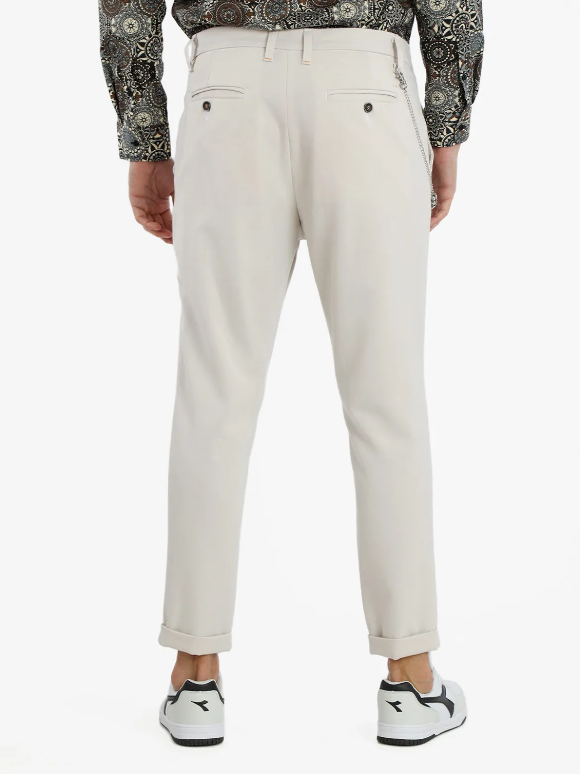X-Cape Pantaloni casual da uomo con catena