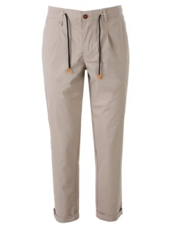 X-Cape Pantaloni da uomo in cotone tecnico con coulisse - sabbia