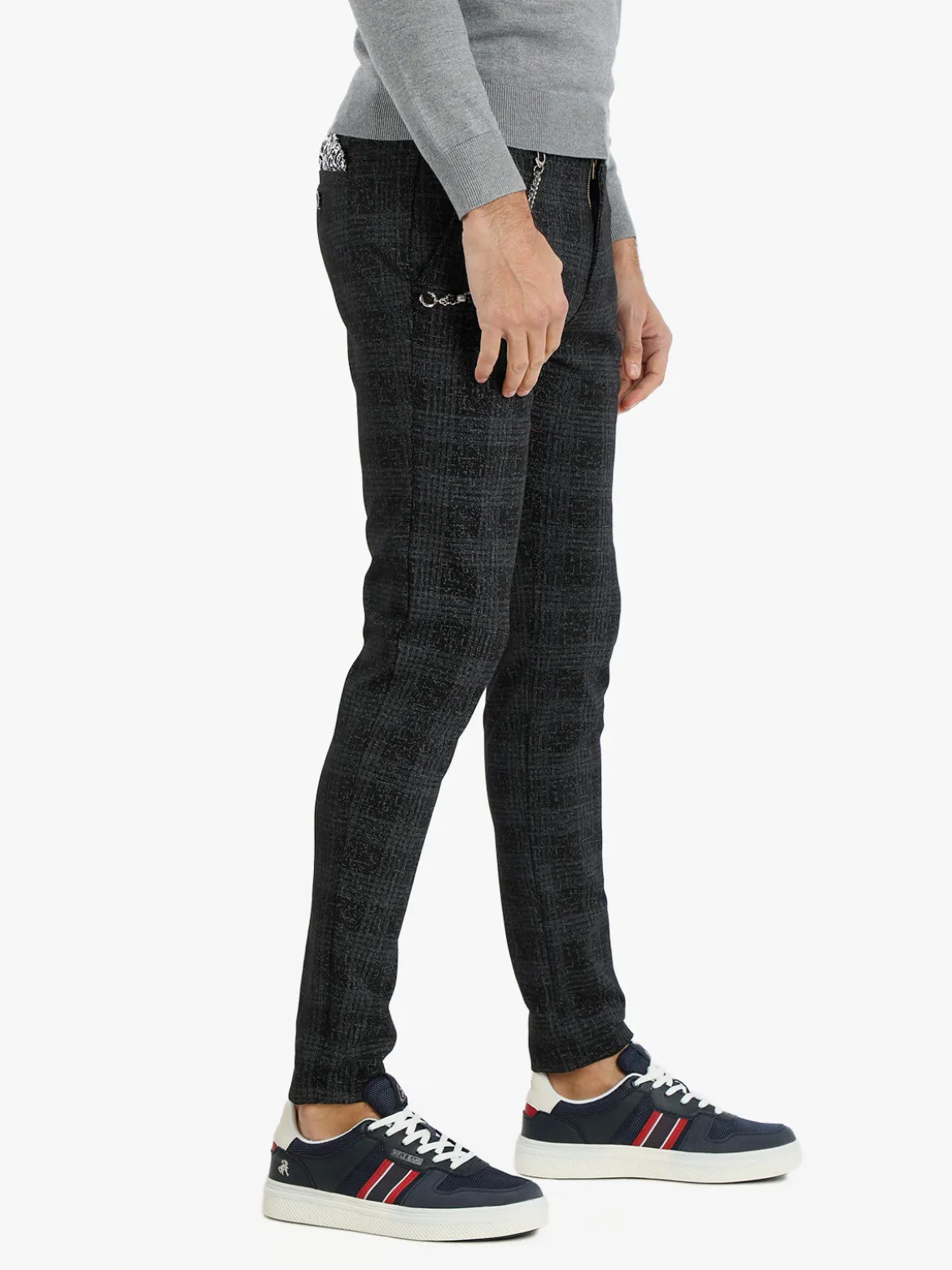 X-Cape Pantaloni slim fit da uomo a quadri