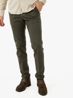 X-Cape Pantaloni uomo slim fit con stampa micro texture - militare