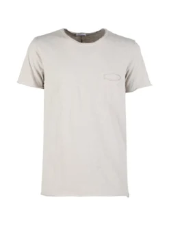 X-Cape T-shirt uomo in cotone con taschino - beige