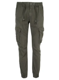 X-Feel Pantaloni casual da uomo con tasconi laterali e polsini