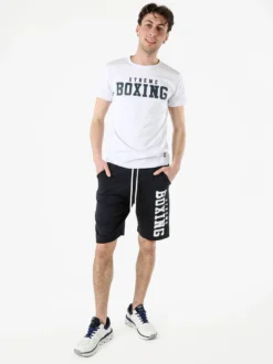 Xtreme Boxing Bermuda da uomo in cotone con coulisse - blu scuro