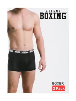 Xtreme Boxing Confezione da 2 boxer uomo in cotone - bianco