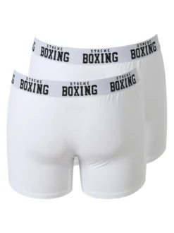 Xtreme Boxing Confezione da 2 boxer uomo in cotone - bianco