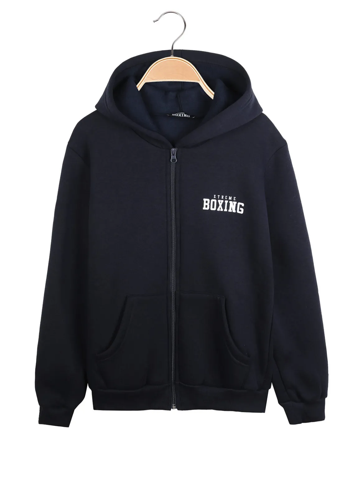 Xtreme Boxing Felpa da ragazzo con cappuccio e zip