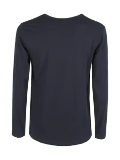 Xtreme Boxing T-shirt da uomo a maniche lunghe con logo - blu scuro
