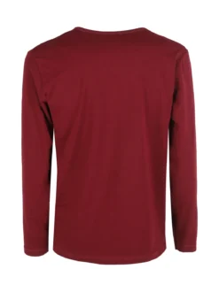 Xtreme Boxing T-shirt da uomo a maniche lunghe con logo - bordeaux