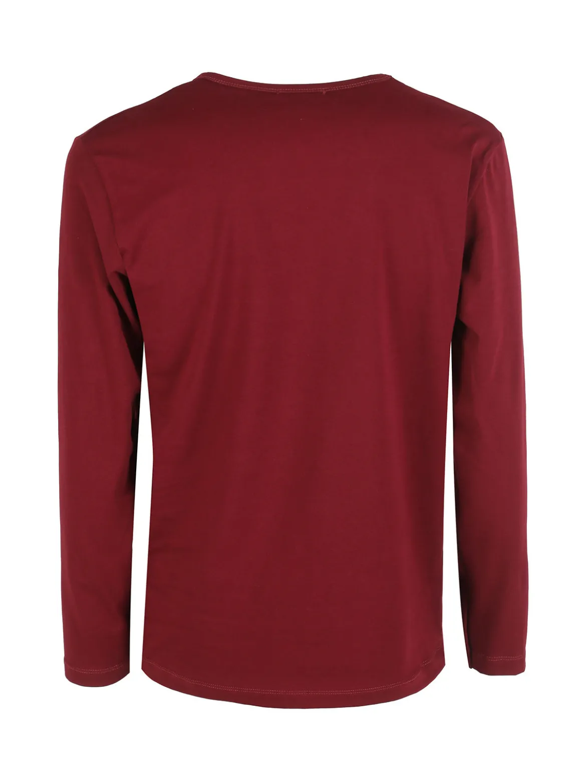 Xtreme Boxing T-shirt da uomo a maniche lunghe con logo - bordeaux