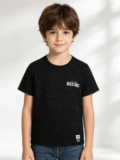Xtreme Boxing T-shirt girocollo da ragazzo - nero