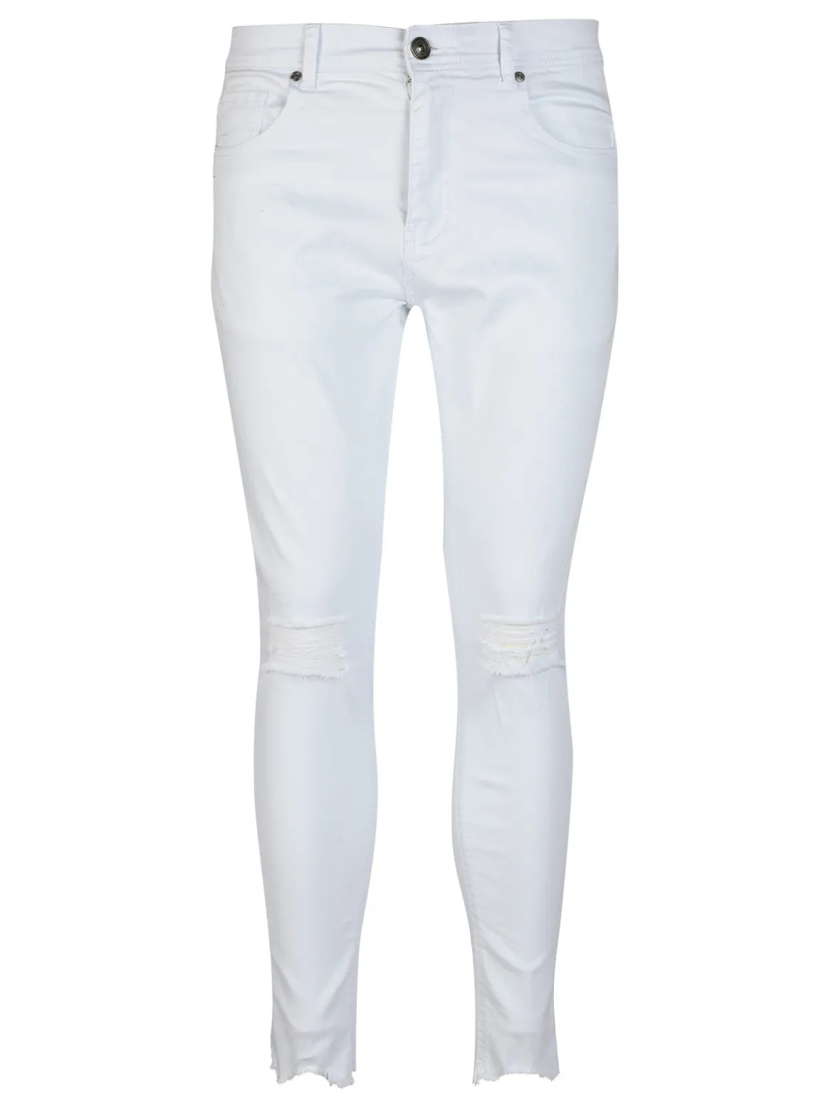 Yes Design Pantaloni bianchi da uomo in cotone
