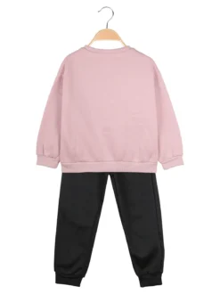 Yes! Do Kid'S Completo 2 pezzi da bambina con felpa e pantalone - rosa