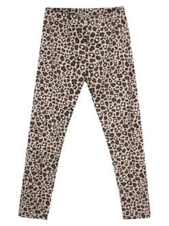 Yes! Do Kid'S Completo 2 pezzi da bambina con maglietta e leggings animalier - rosa