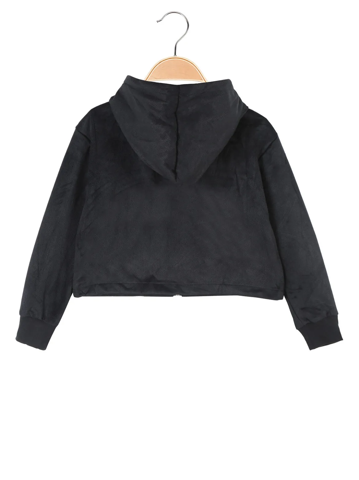 Yes! Do Kid'S Felpa da bambina cropped con cappuccio e zip