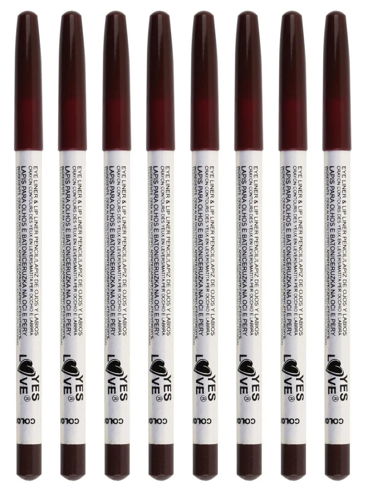 Yes Love Cosmetics Matita occhi labbra 8 pezzi