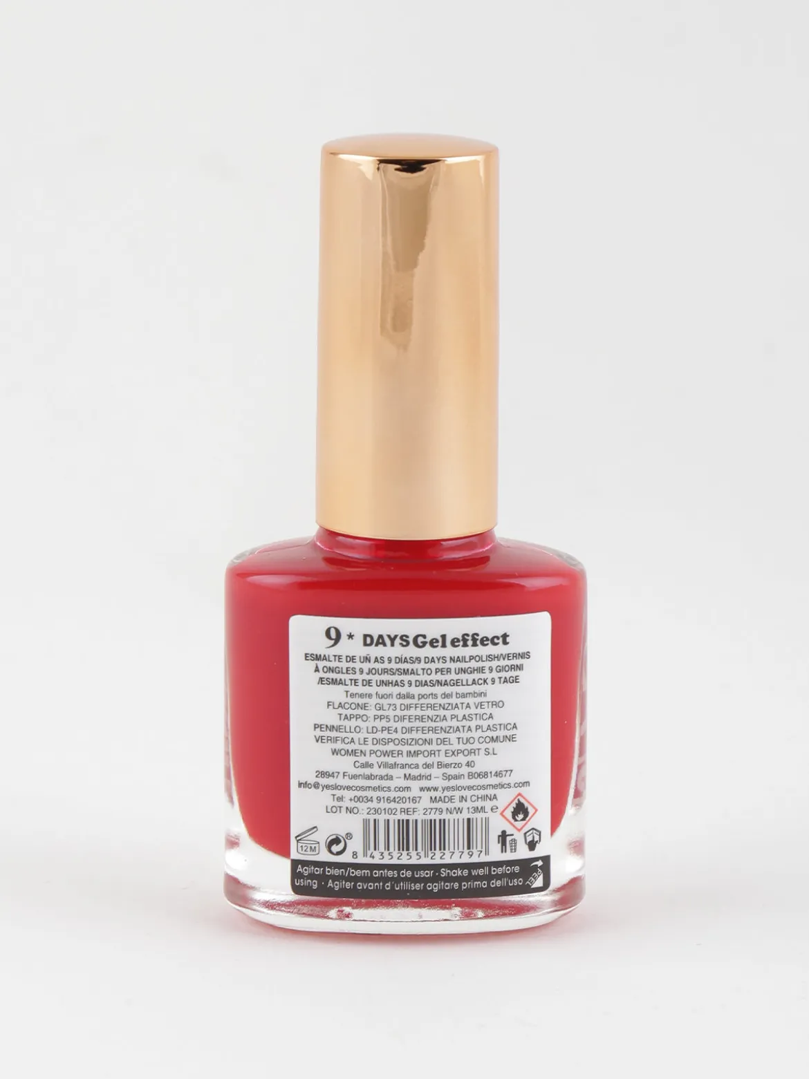 Yes Love Cosmetics Smalto 9 days effetto gel ad asciugatura rapida