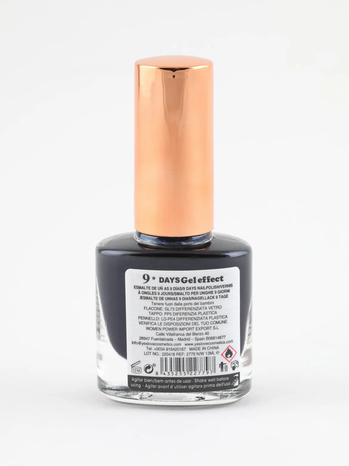 Yes Love Cosmetics Smalto 9 days effetto gel asciugatura rapida