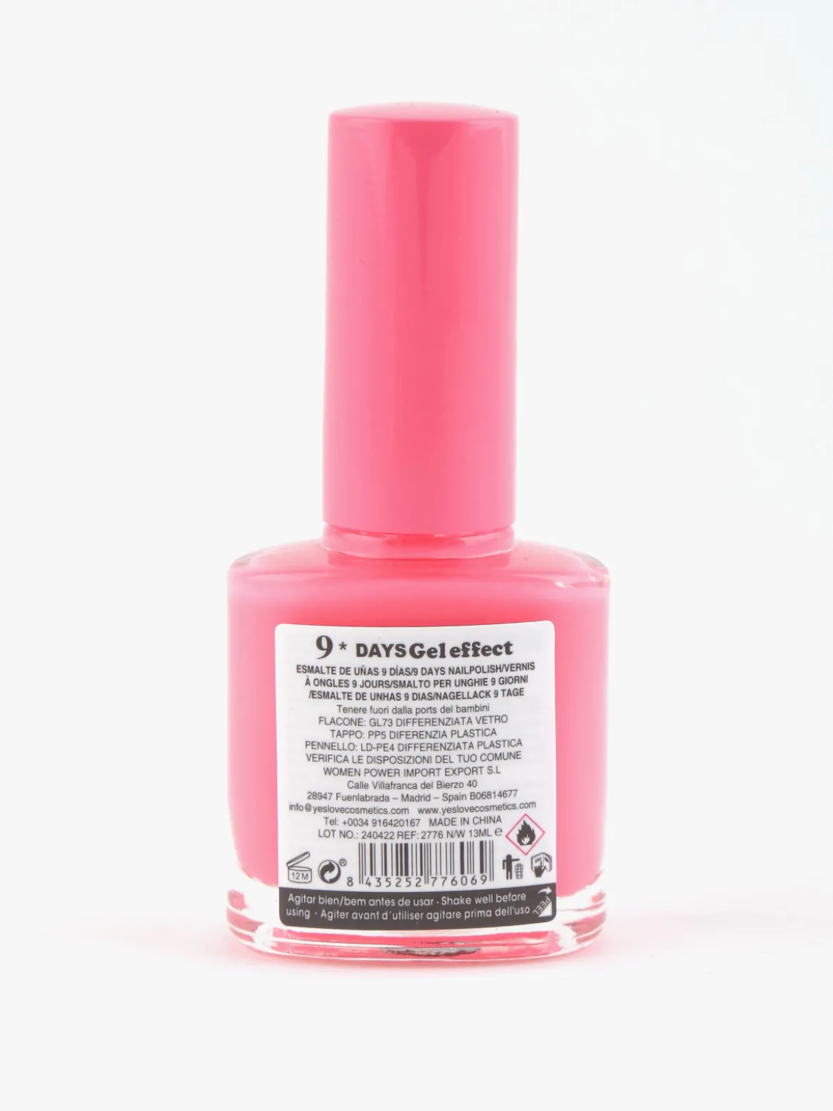 Yes Love Cosmetics Smalto 9 days effetto gel asciugatura rapida