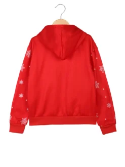 Yi Boy Felpa di Natale da bambini con cappuccio