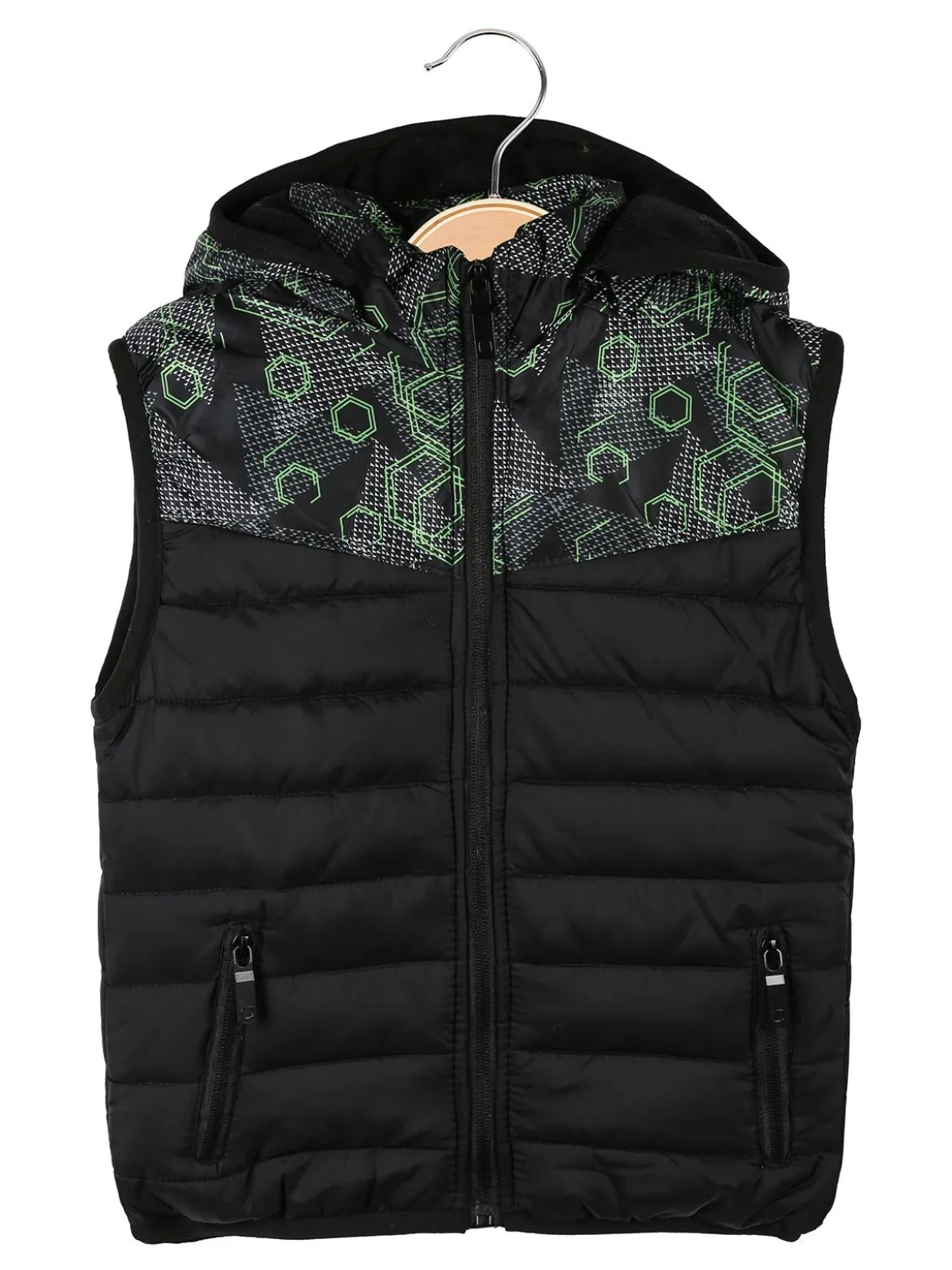 Yi Boy Gilet imbottito da bambino con cappuccio