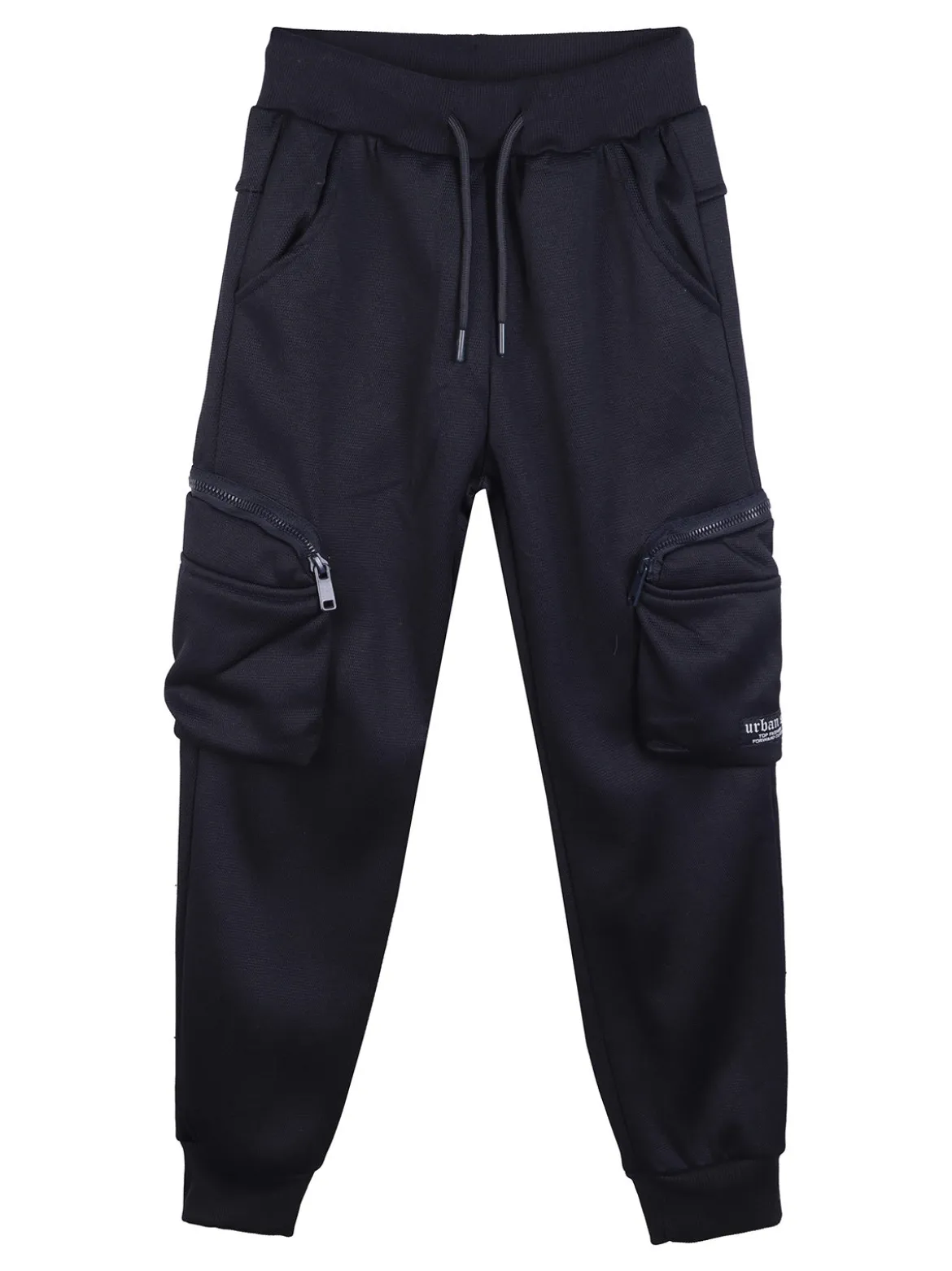 Yi Boy Pantaloni da bambino con tasconi laterali e polsini