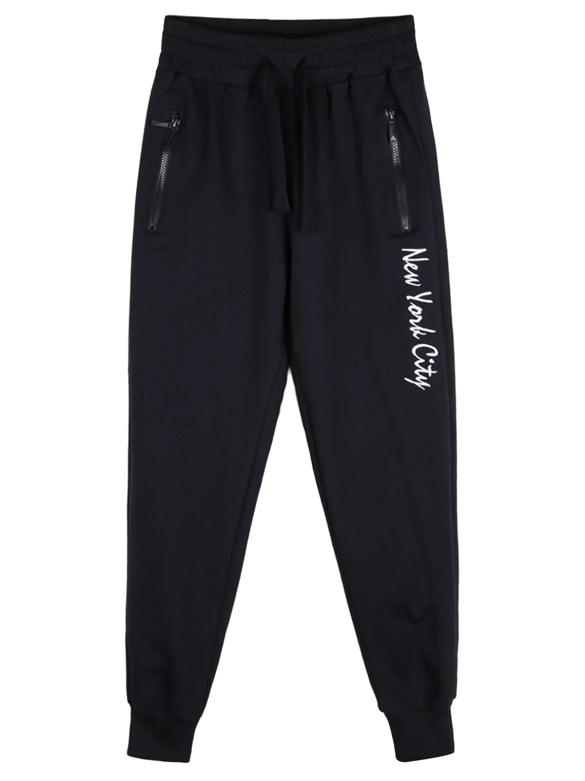Yi Boy Pantaloni tuta da bambino con polsini - blu scuro