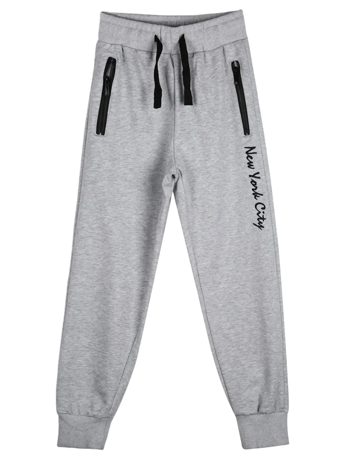 Yi Boy Pantaloni tuta da bambino con polsini - grigio