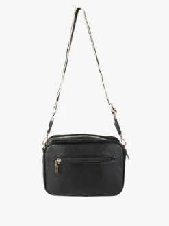 You Young Coveri Borsa a tracolla da donna in ecopelle con doppio scomparto - nero