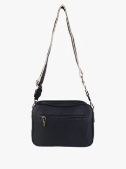 You Young Coveri Borsa a tracolla da donna in ecopelle con doppio scomparto - blu scuro