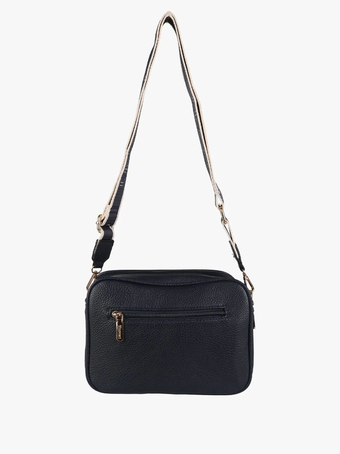 You Young Coveri Borsa a tracolla da donna in ecopelle con doppio scomparto - blu scuro