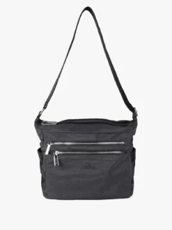You Young Coveri Borsa a tracolla da donna in nylon - nero