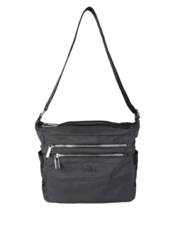 You Young Coveri Borsa a tracolla da donna in nylon - nero