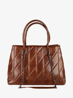 You Young Coveri Borsa donna trapuntata con doppi manici - marrone